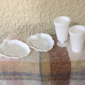 Beautiful white milk set